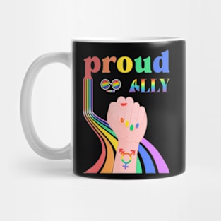 Proud Ally LGBTQ+  Gay Pride Month Cute Mug